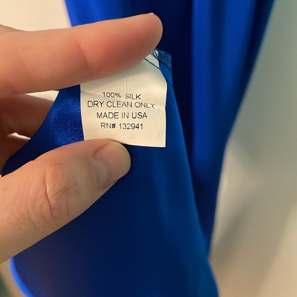 Amanda Uprichard Blue silk gown - Picture 4 of 4